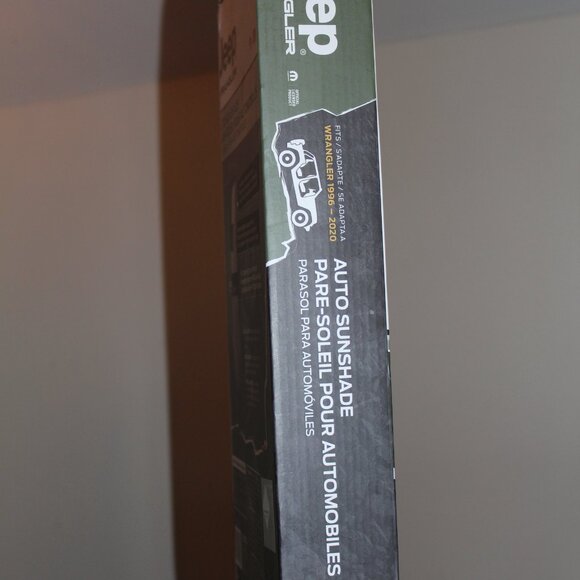 Official Genuine Jeep Wrangler Auto Sun Shade for Models 1996-2020, 53.25” x 15” - Picture 4 of 4